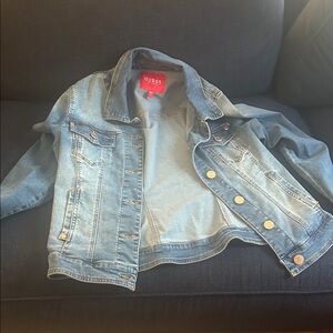 GUESS Light Wash Denim Jacket - Light Blue